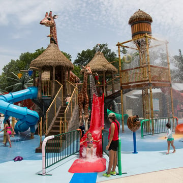 Fort Worth Zoo aquatic playground 