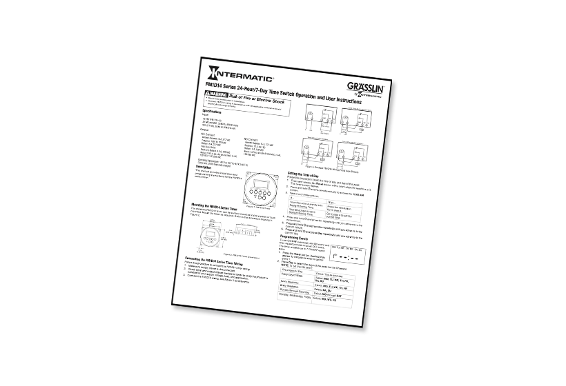 Grasslin FM1D14A-AV TimeClock